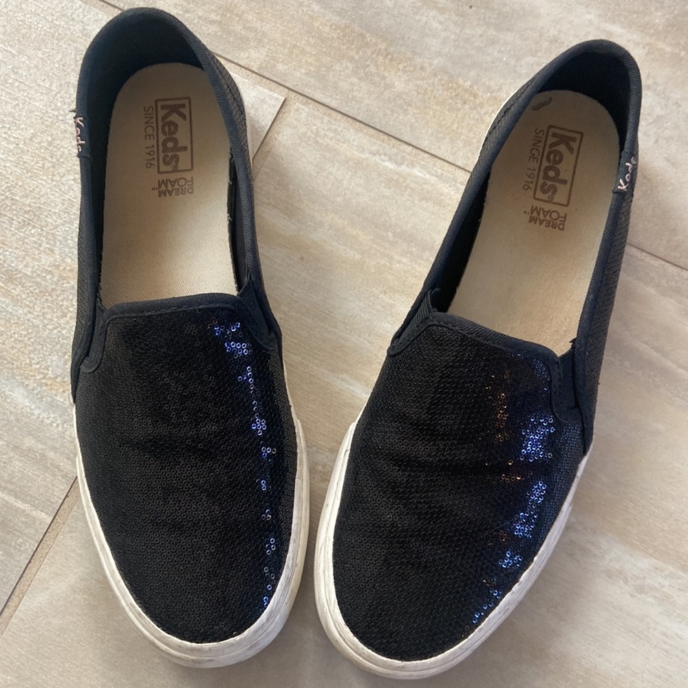 Keds women slip on sequin sneakers